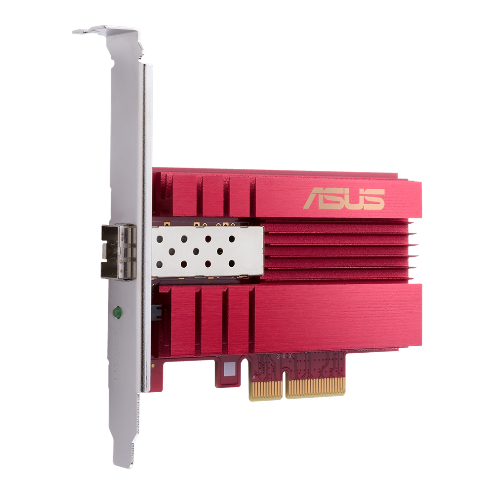 Сетевая карта ASUS XG-C100F, SFP+, 10 Гбит/с, PCI-E x4, Retail (90IG0490-MO0R00)