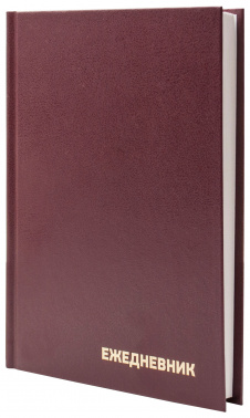 Ежедневник недатированный A5 BURO, в линейку, 160 листов бордовый (1858645)