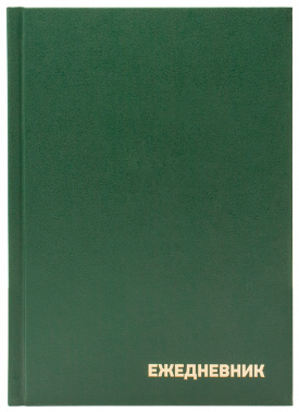 Ежедневник недатированный A5 BURO, в линейку, 160 листов зеленый (1858646)