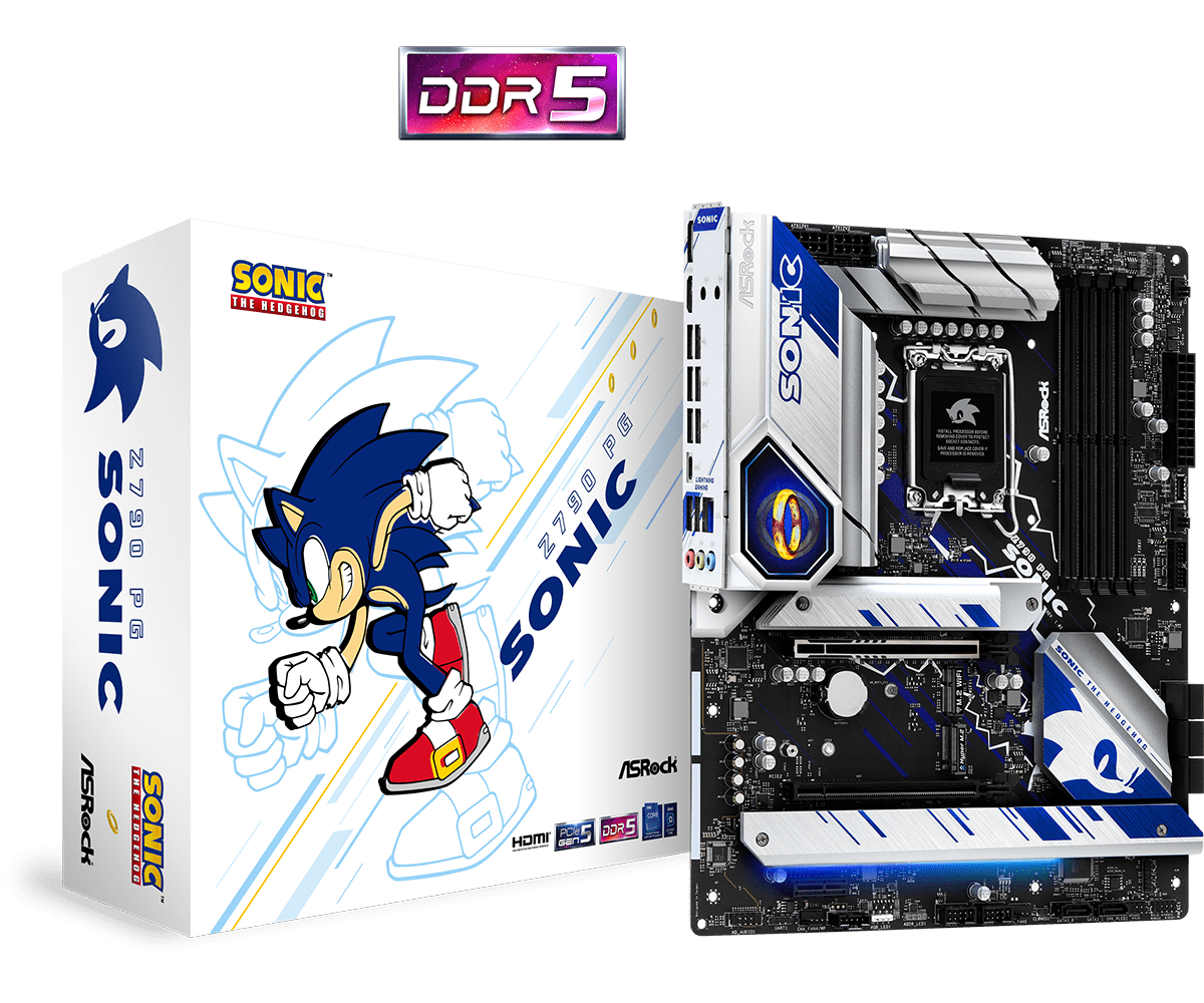 

Материнская плата ASRock Z790 PG SONIC, Socket1700, Intel Z790, 4xDDR5 DIMM, 2PCI-Ex16, 8SATA3, 7.1-ch, 2.5GLAN, 10 USB 3.2, 2 USB Type-C, HDMI, DP, ATX, Retail, Z790 PG SONIC