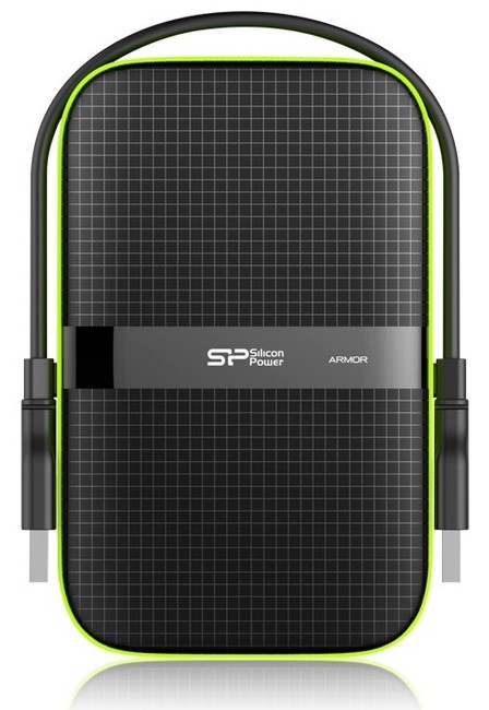 

Внешний жесткий диск (HDD) Silicon Power 2Tb Armor A60, 2.5", USB 3.2, черный (SP020TBPHDA60SCA)