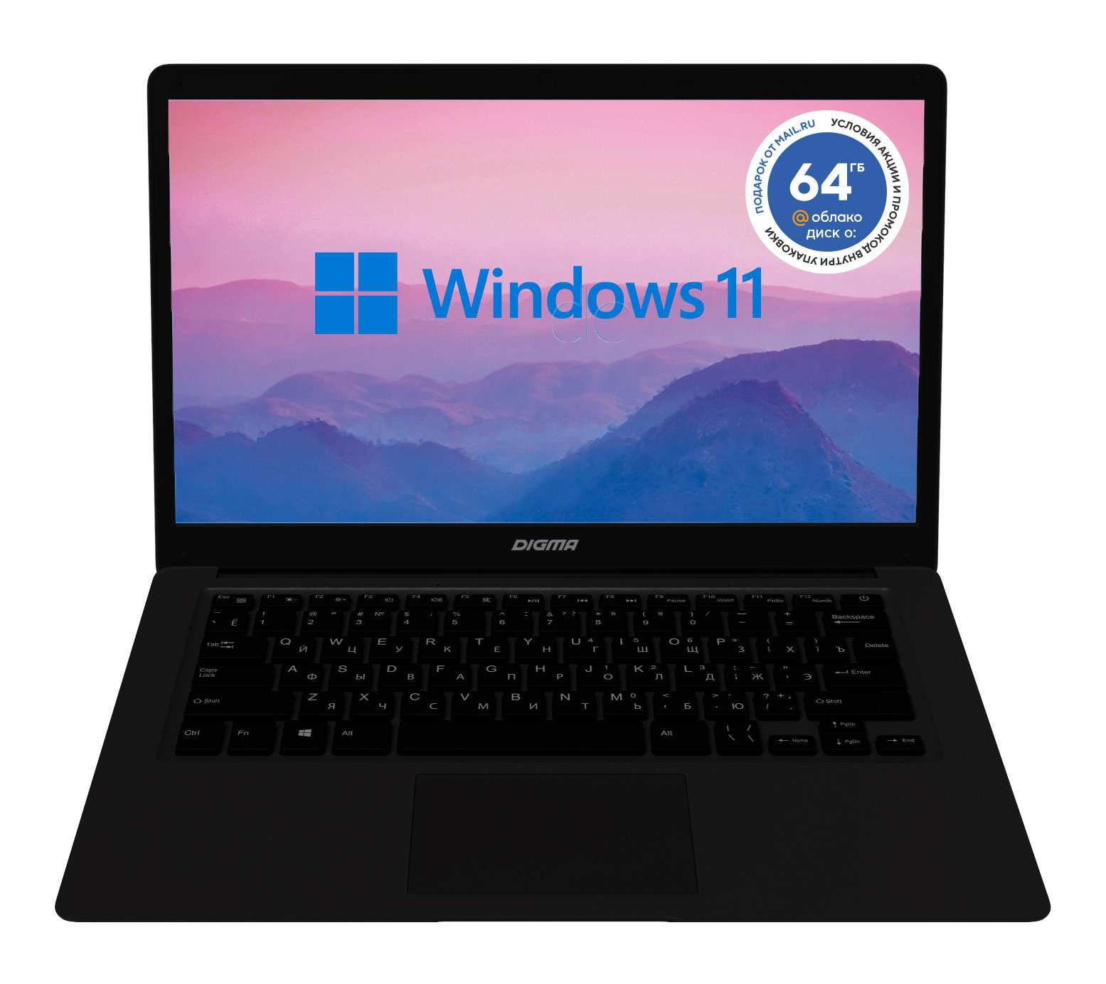 

Ноутбук Digma EVE 14 C414 14" IPS 1920x1080, Intel Celeron N4000 1.1 ГГц, 4Gb RAM, 128Gb SSD, W11, черный (NCN144BXW03), C414