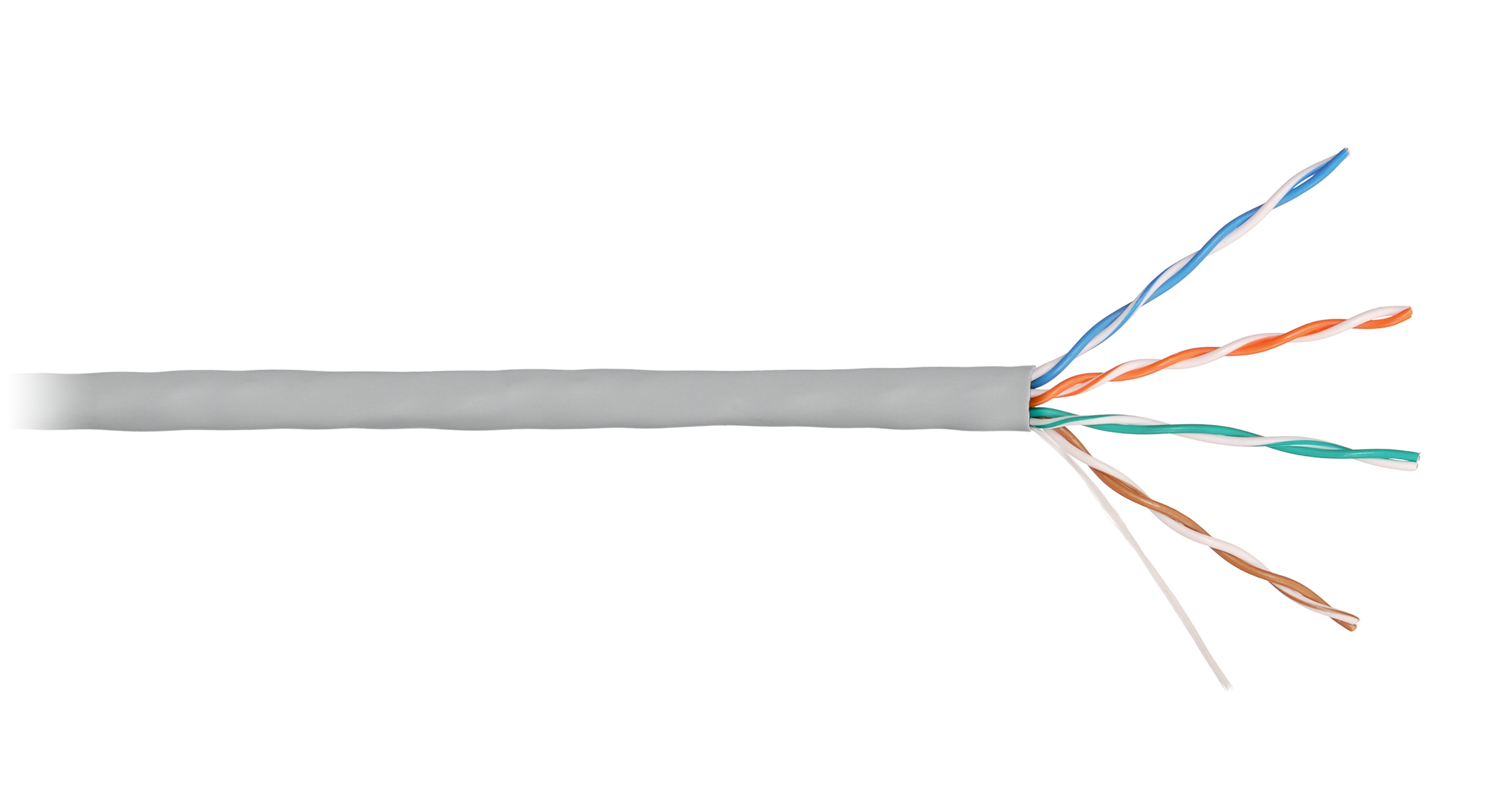 

Витая пара UTP кат.5e, 4 пары, CU, 0.5 мм, 305м., внутренний, одножильный, LSZH, серый, NIKOLAN (NKL 4100C-GY)