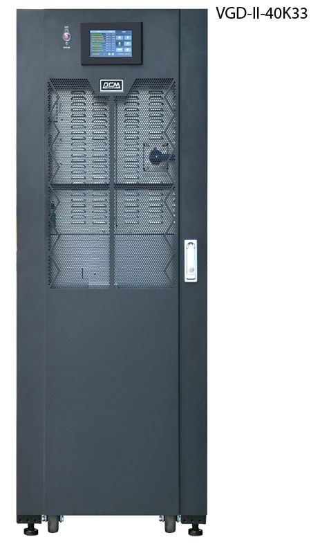 ИБП Powercom Vanguard-II-33 VGD-II-40K33, 40000 В·А, 40 кВт, клеммная колодка, розеток - 1, USB, черный (VGD-II-40K33)