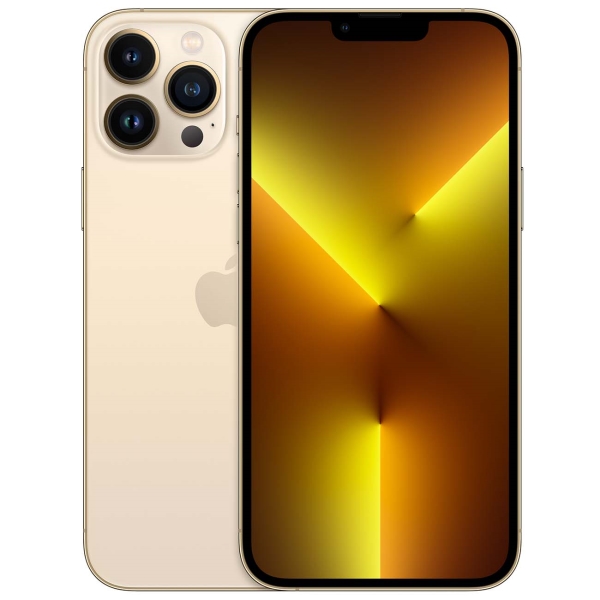 

Смартфон Apple iPhone 13 Pro Max, 6.7" 1284x2778 OLED, Apple A15 Bionic, 128Gb, 3G/4G/5G, NFC, Wi-Fi, BT, 3xCam, 2-Sim (nano SIM+eSIM), Lightning, iOS 15, золотистый (MLLT3RK/A), iPhone 13 Pro Max