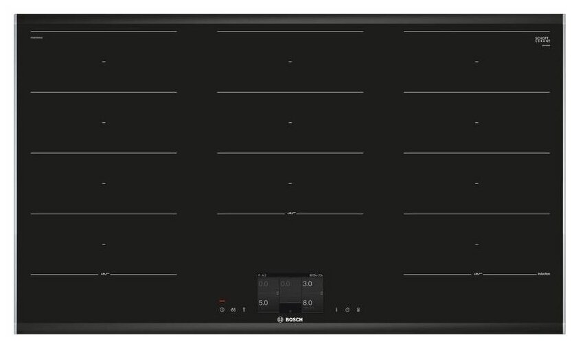 

Индукционная варочная панель Bosch Serie 8 PXX975KW1E 5 конфорок, черный (PXX975KW1E), Черная, PXX975KW1E