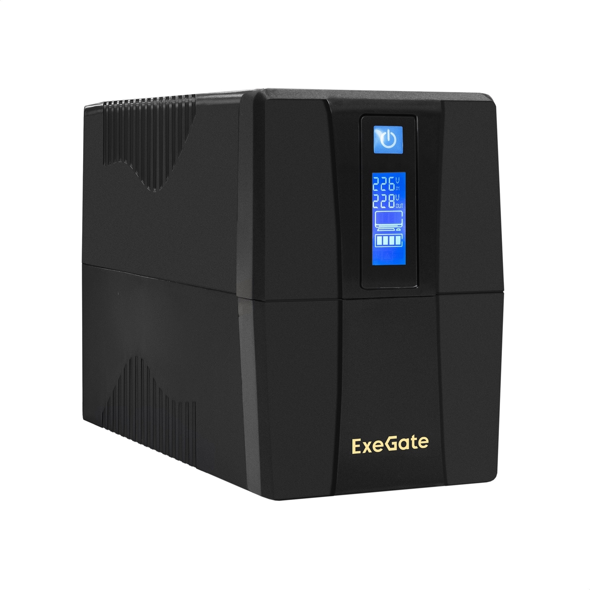 ИБП ExeGate SpecialPro Smart LLB-600.LCD.AVR.2SH, 600 VA, 360 Вт, EURO, розеток - 2, черный (EX292765RUS)