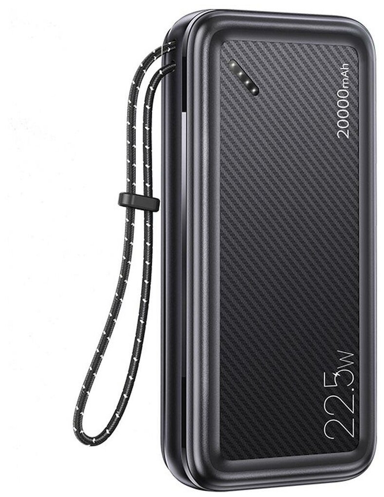 

Портативный аккумулятор (Powerbank) USAMS US-CD168 PB60 Dual, 20000mAh, 3xUSB, 3A, Type-C, QC, черный (20KCD16801), US-CD168 PB60 Dual