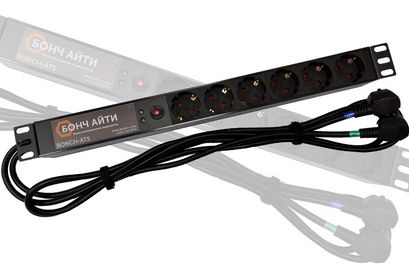 Блок розеток (PDU), кол-во розеток: 6 (BONCH-ATS/PDU 8A-6S-S/S)