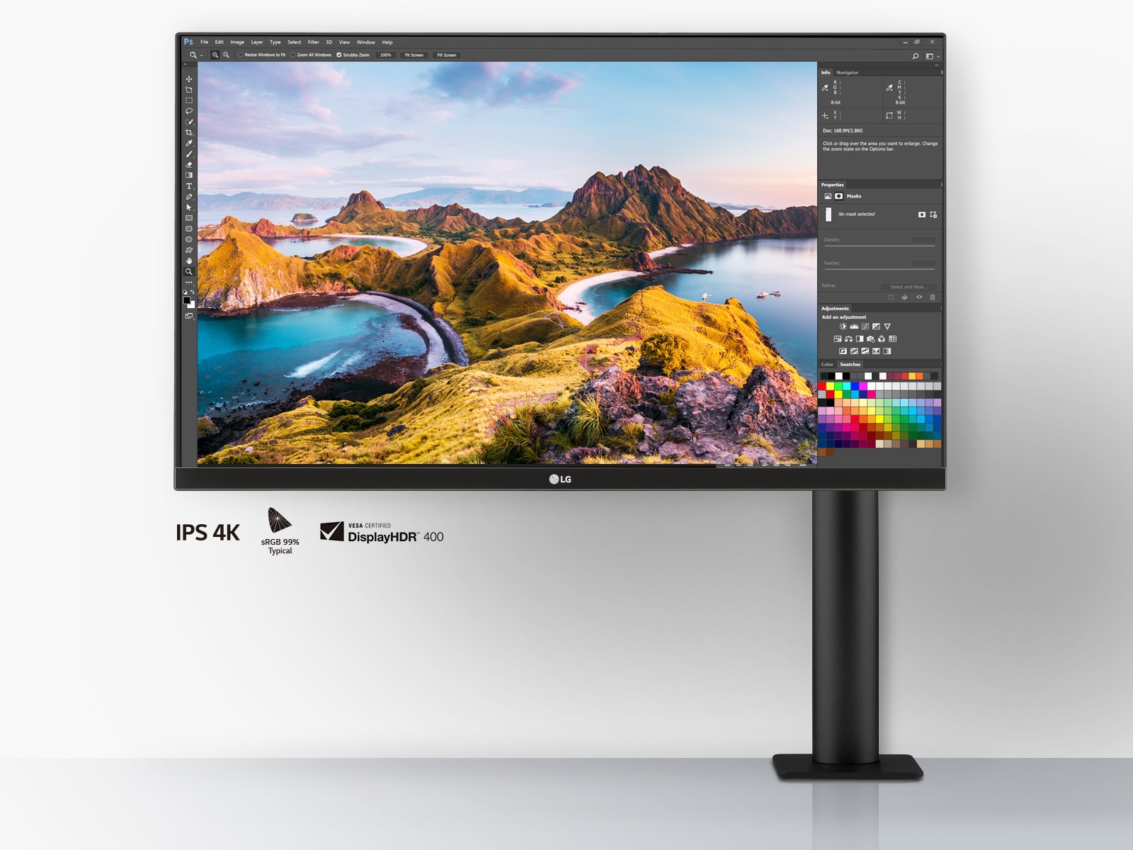 Монитор 27" LG Ergo 27UN880-B черный