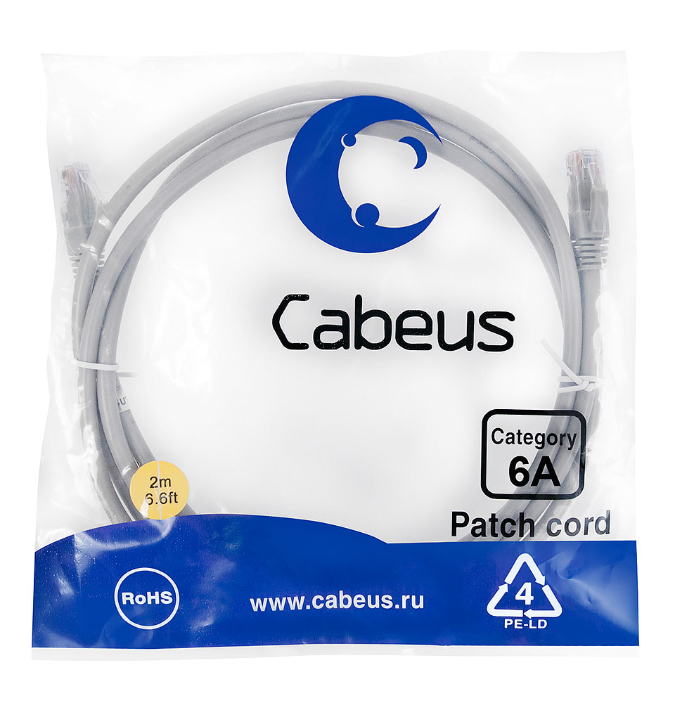 

Патч-корд FTP кат.5e, 5м, RJ45-RJ45, серый, экранированный, Cabeus (PC-FTP-RJ45-Cat.5e-2m)