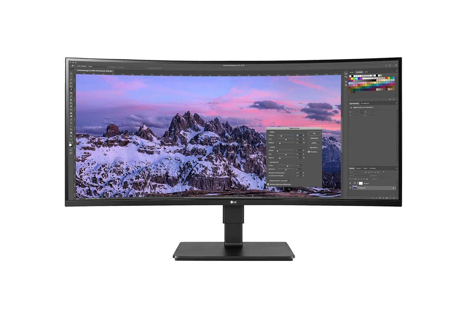 

Монитор 35" LG UltraWide 35BN77C-B.AEU VA, изогнутый, 3440x1440 (21:9), 300кд/м2, 100Hz, 5мс, 178°/178°, FreeSync, HDMI, DisplayPort, USB Type-C, USB-Hub, черный (35BN77C-B.AEU), 35BN77C-B.AEU