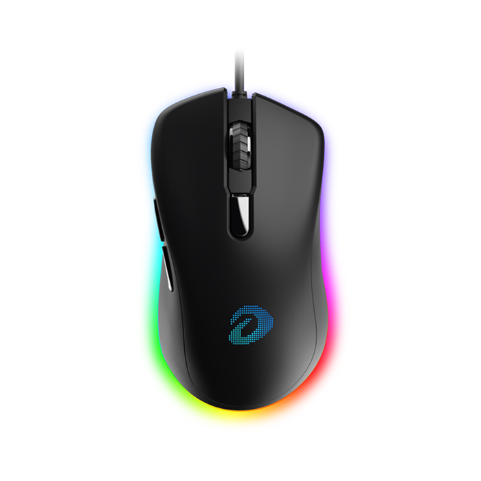 

Мышь проводная Dareu EM908, 6000dpi, оптическая светодиодная, USB, черный (EM908 Black), EM908