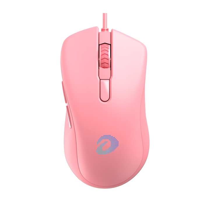 

Мышь проводная Dareu EM908, 6000dpi, оптическая светодиодная, USB, розовый (EM908 Pink), EM908