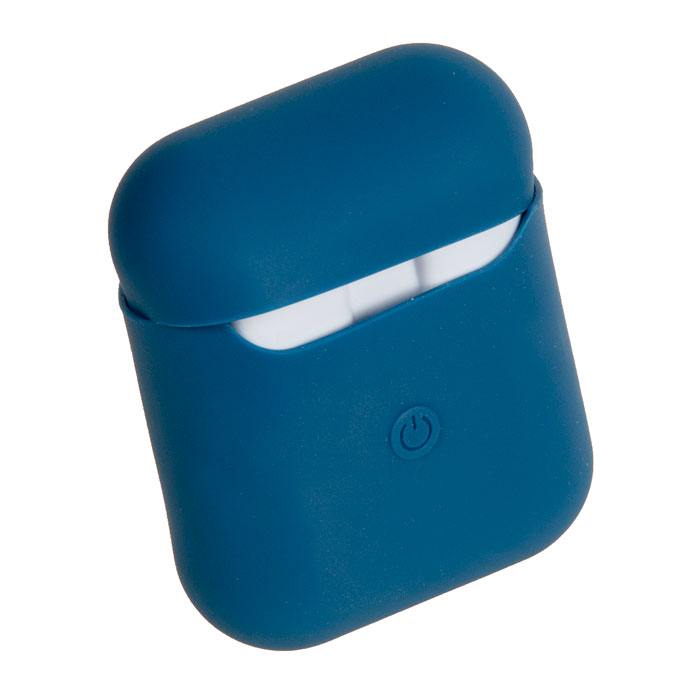 

Чехол, силиконовый для apple AirPods 2, синий (885863), -