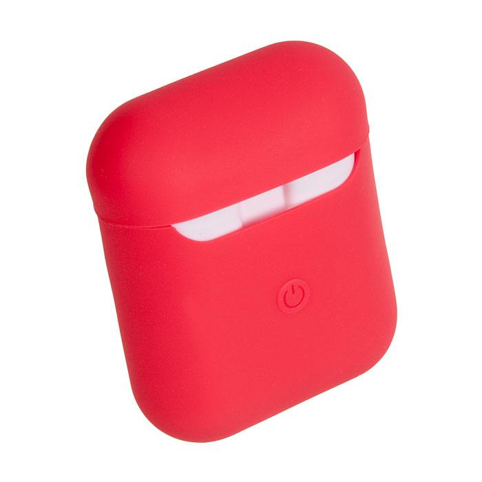 Чехол, силиконовый для apple AirPods 2, красный (884136)