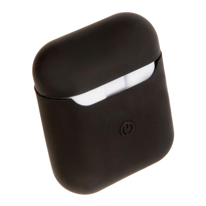 

Чехол, силиконовый для apple AirPods 2, черный (885864), -