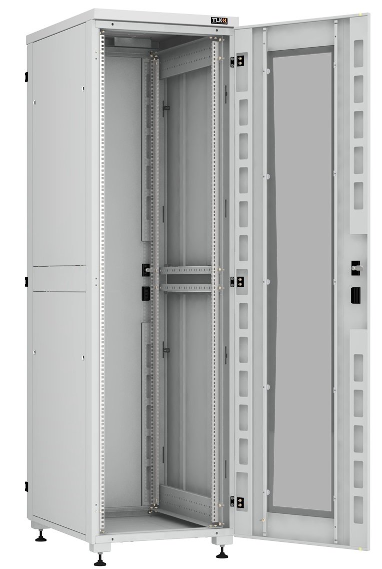 Шкаф телекоммуникационный напольный 42U 600x800 мм, перфорация/металл, серый, TLK TFI-426080-PHMH-R-GY (TFI-426080-PHMH-R-GY)