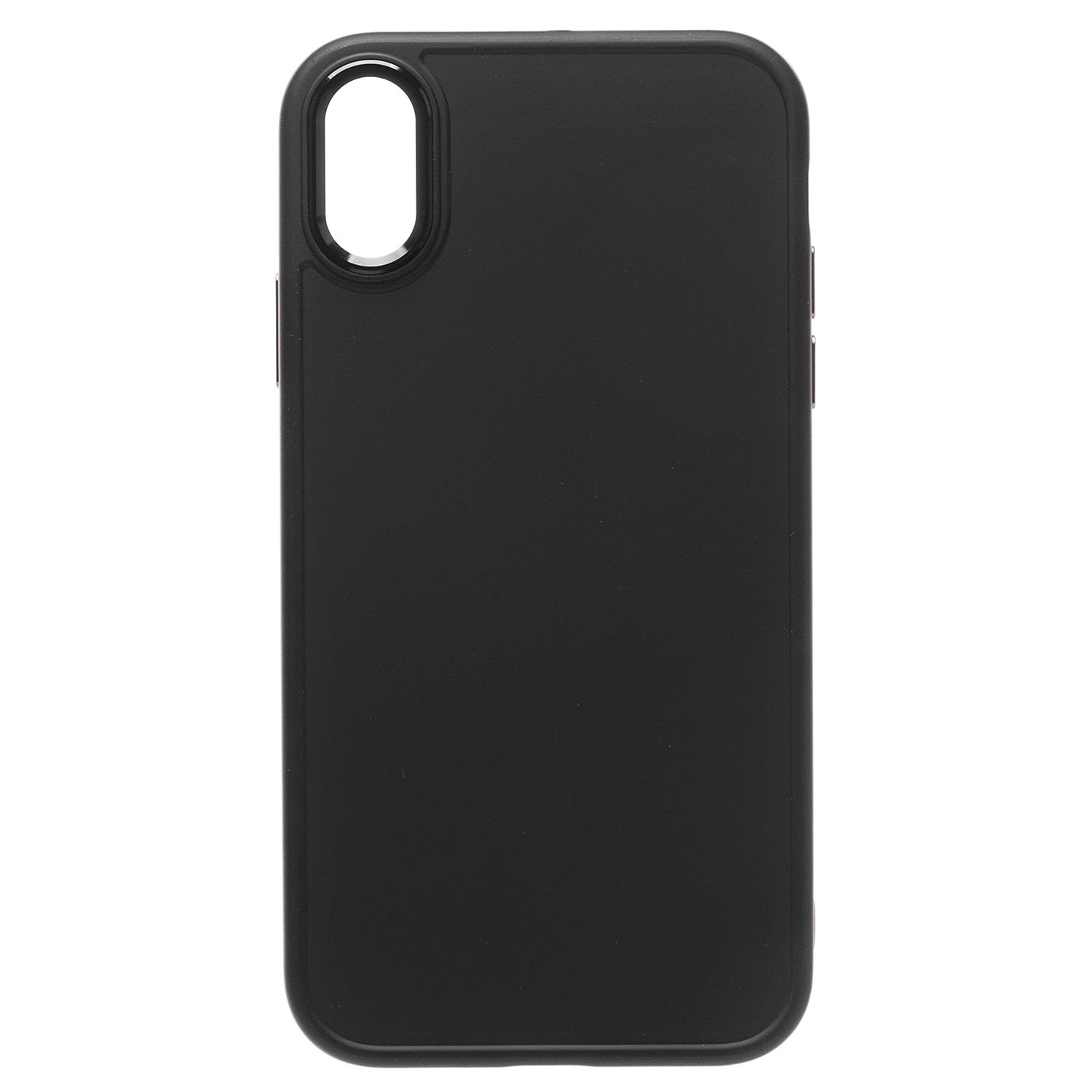 

Чехол-накладка для смартфона Apple iPhone XR, силикон, черный (210191)