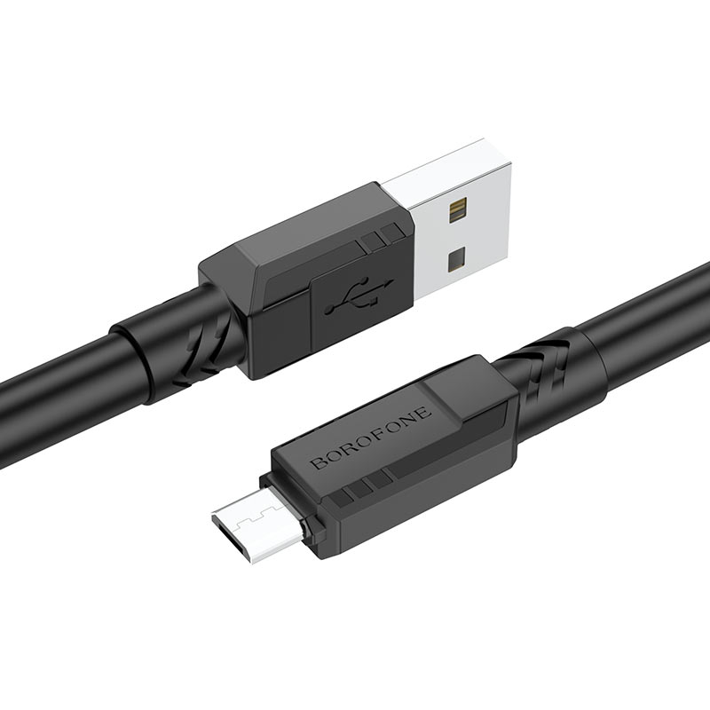 

Кабель USB-Micro USB, 2.4A, 1м, черный Borofone BX81 (6974443386073), BX81
