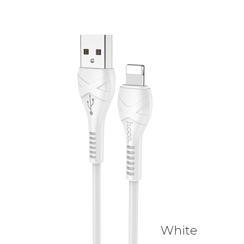 

Кабель USB 2.0(Am)-Lightning 8-pin(m), 2.4A, 1м, белый HOCO X37 Cool power (6931474733627), X37 Cool power