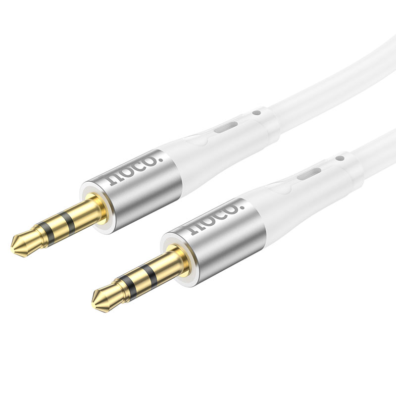 

Кабель Jack 3.5mm(F)-Jack 3.5mm(F), 1м, белый HOCO UPA22 (6931474769466), UPA22