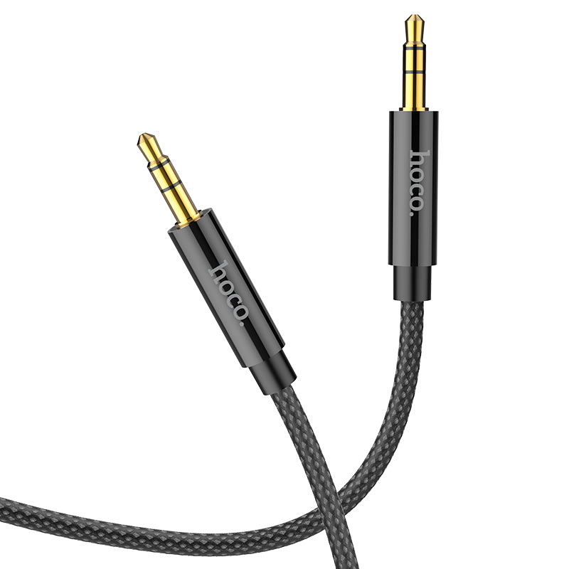 

Кабель Jack 3.5mm(M)-Jack 3.5mm(M), 2 м, черный HOCO UPA19 (6931474759894), UPA19