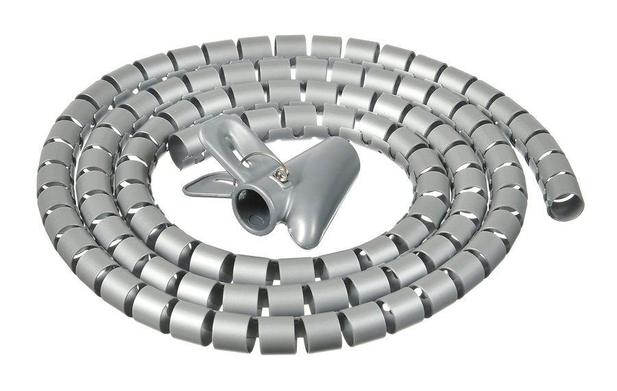Кабельный органайзер Buro BHP CG22S Spiral Hose, 2 см, 2 м, серебристый