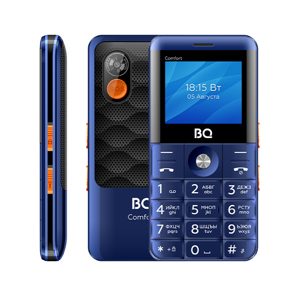 Мобильный телефон BQ 2006 Comfort черный/синий