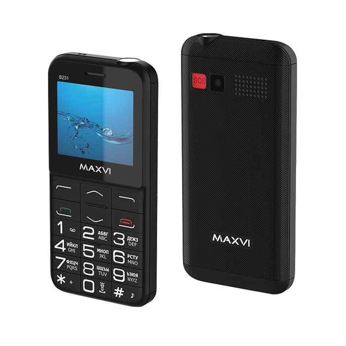 Мобильный телефон MAXVI B231 черный
