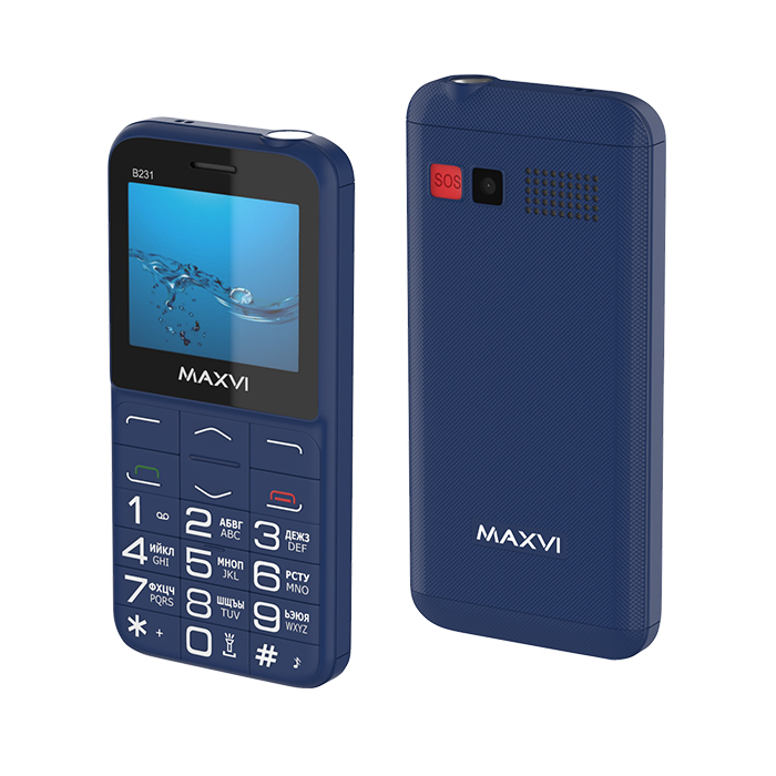 Мобильный телефон MAXVI B231 синий