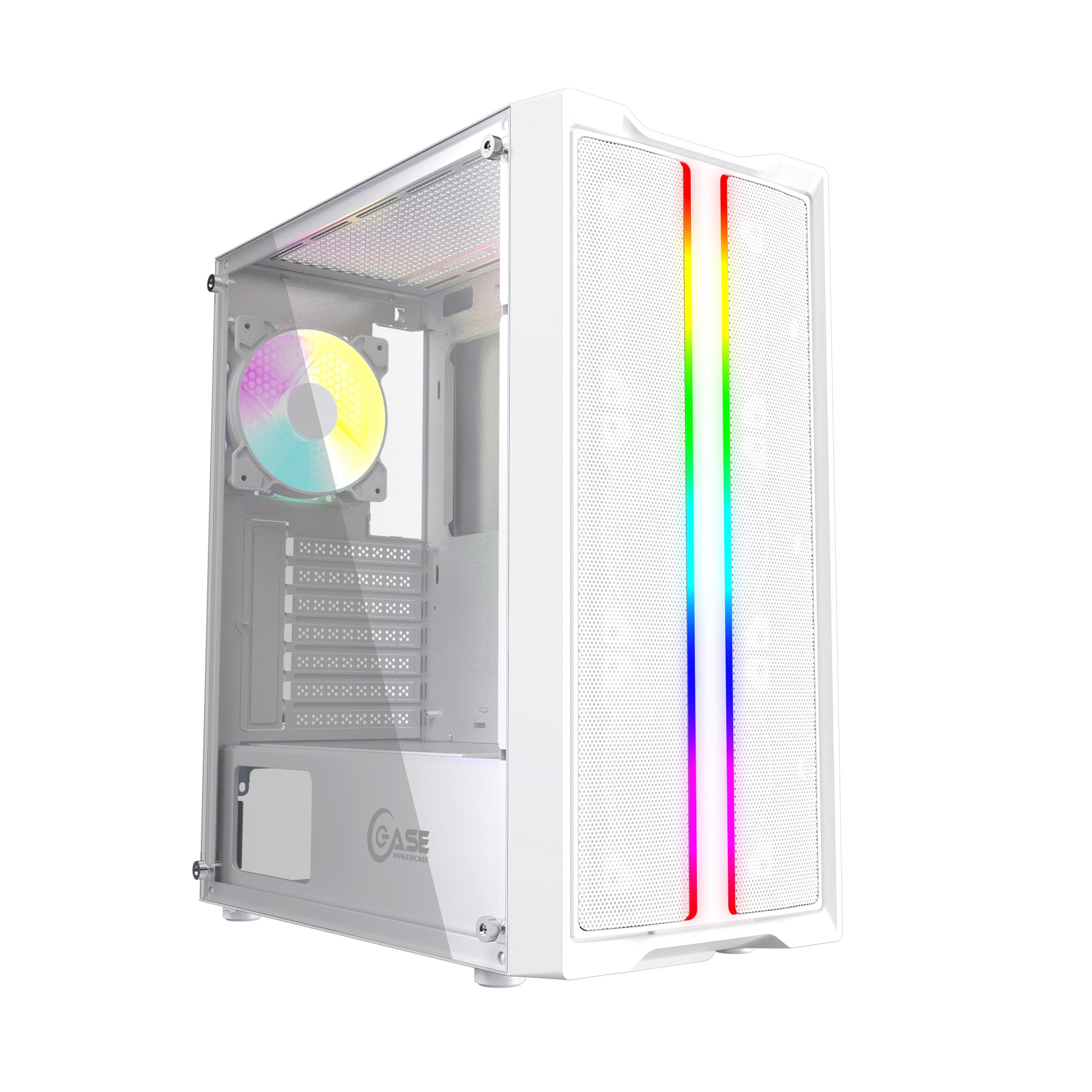 Корпус PowerCase Mistral Evo White, ATX, Midi-Tower, USB 3.0, RGB подсветка, белый, без БП (CMIEW-F4S)