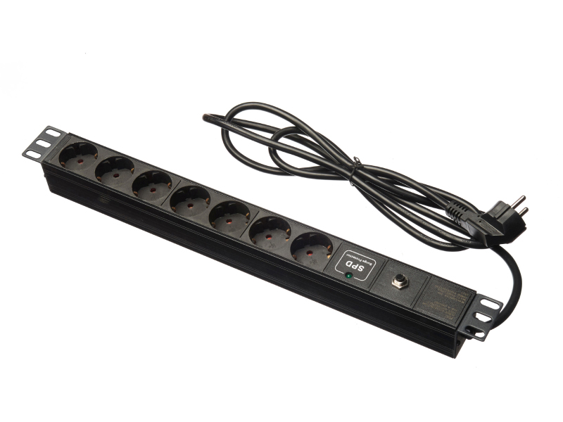 

Блок розеток (PDU) Netko PDU 7P.OL.LR, 1U, кол-во розеток:7 (7xЕвро), 16А, черный, кабель питания 1.8 м (53548), PDU 7P.OL.LR
