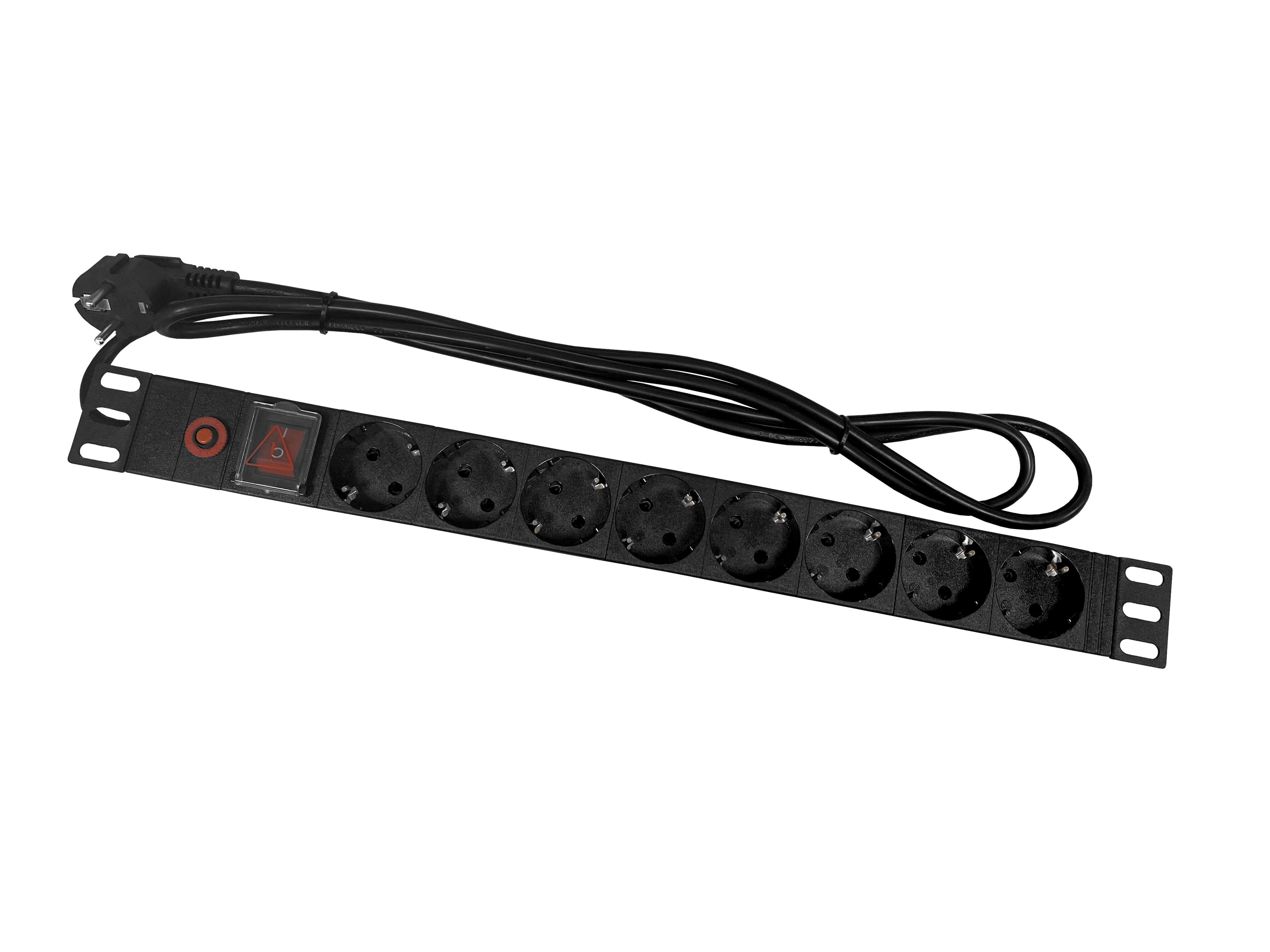 

Блок розеток (PDU) Netko PDU 56122, 1U, кол-во розеток:8 (8xЕвро), 16А, черный, кабель питания 1.8 м (56122), PDU 56122