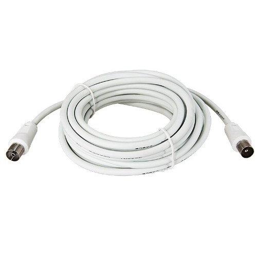 

Кабель TV(M)-TV(F), экранированный, 1.5 м, белый REXANT (18-0002)