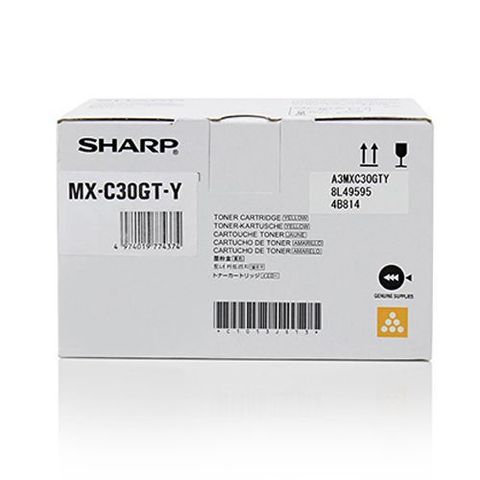 

Картридж лазерный SHARP MXC30GTY, желтый, 6000 страниц, оригинальный для Sharp MXC300/MXC30