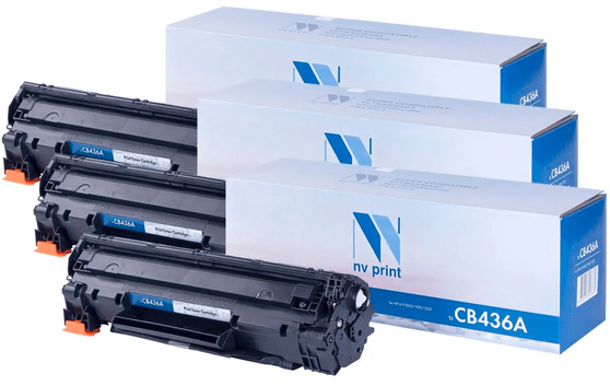 

Картридж лазерный NV Print NV-CB436A-SET3 (№36A/CB436A), черный, 2000 страниц, 3 шт., совместимый для LJ M1120 mfp/ M1120n mfp/ M1522 MFP/ M1522n MFP/ M1522nf MFP/ P1504/ P1504n/ P1505/ P1505n/ P1506/ P1506n