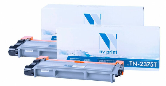 

Картридж лазерный NV Print NV-TN2375T-SET2 (TN-2375), черный, 2600 страниц, 2 шт., совместимый для Brother HL-L2300DR/ HL-L2340DWR/ HL-L2360DNR/ HL-L2365DWR/ DCP-L2500DR/ DCP-L2520DWR/ DCP-L2540DNR/ DCP-L2560DWR/ MFC-L2700DWR/ MFC-L2720DWR/ MFC-L2740DWR/ 