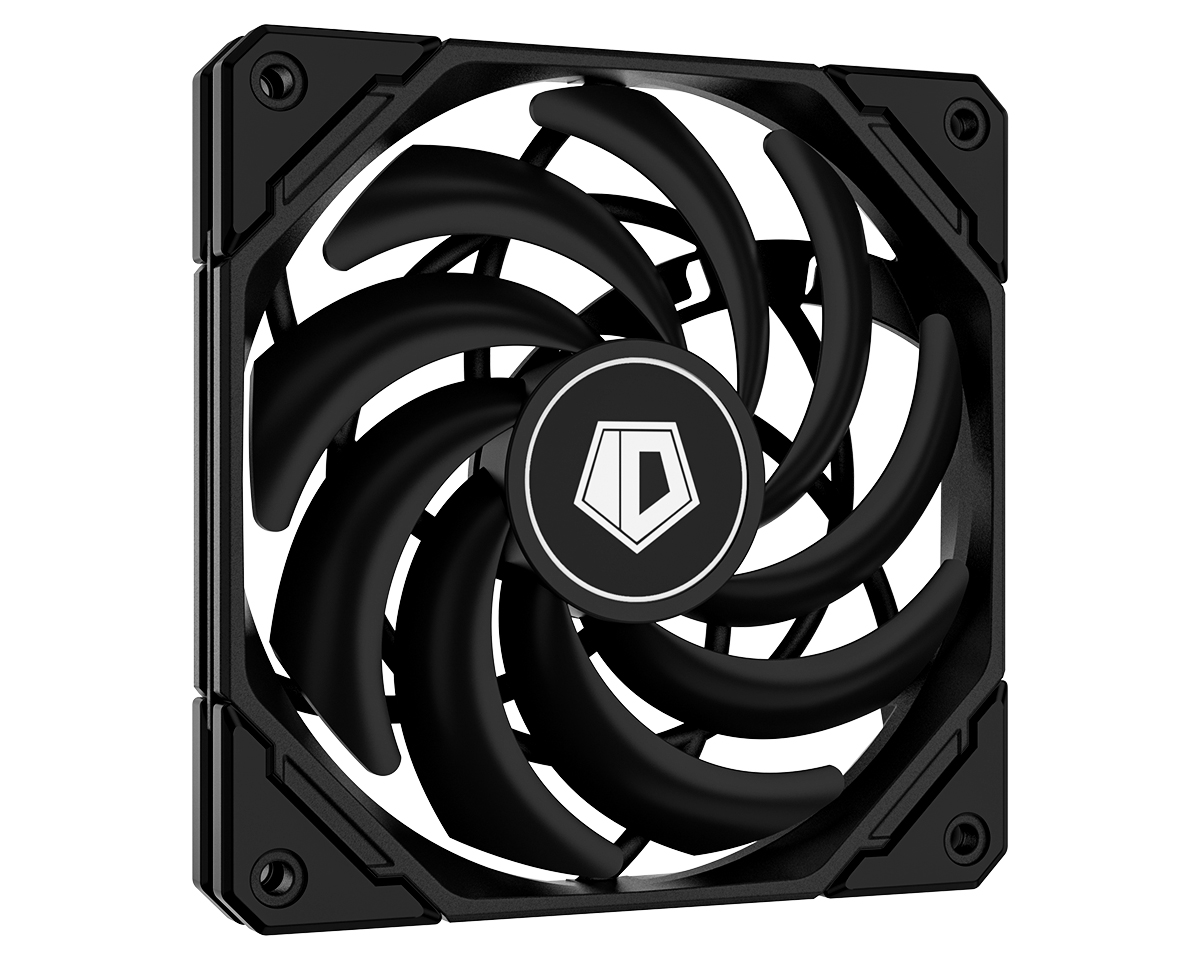 Вентилятор ID-COOLING NO-12015-XT BLACK, 120 мм, 2000rpm, 31.2 дБ, 4-pin PWM, 1шт (IDC_NO-12015_XT_BLACK) - фото 1