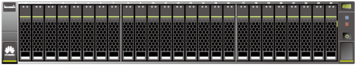 Полка расширения Huawei Enclosure for OceanStor 5500 V5 (02351RHD_Enclosure)