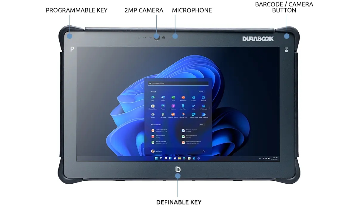 

Планшет DURABOOK Field R11 11.6" 1920x1080 IPS, Intel Core i5-1235U, 8Gb RAM, 256Gb, 3G/4G LTE, WiFi, BT, 3.95 А·ч, Windows 10 Pro, черный (R1G1A2DEBAXX), R11
