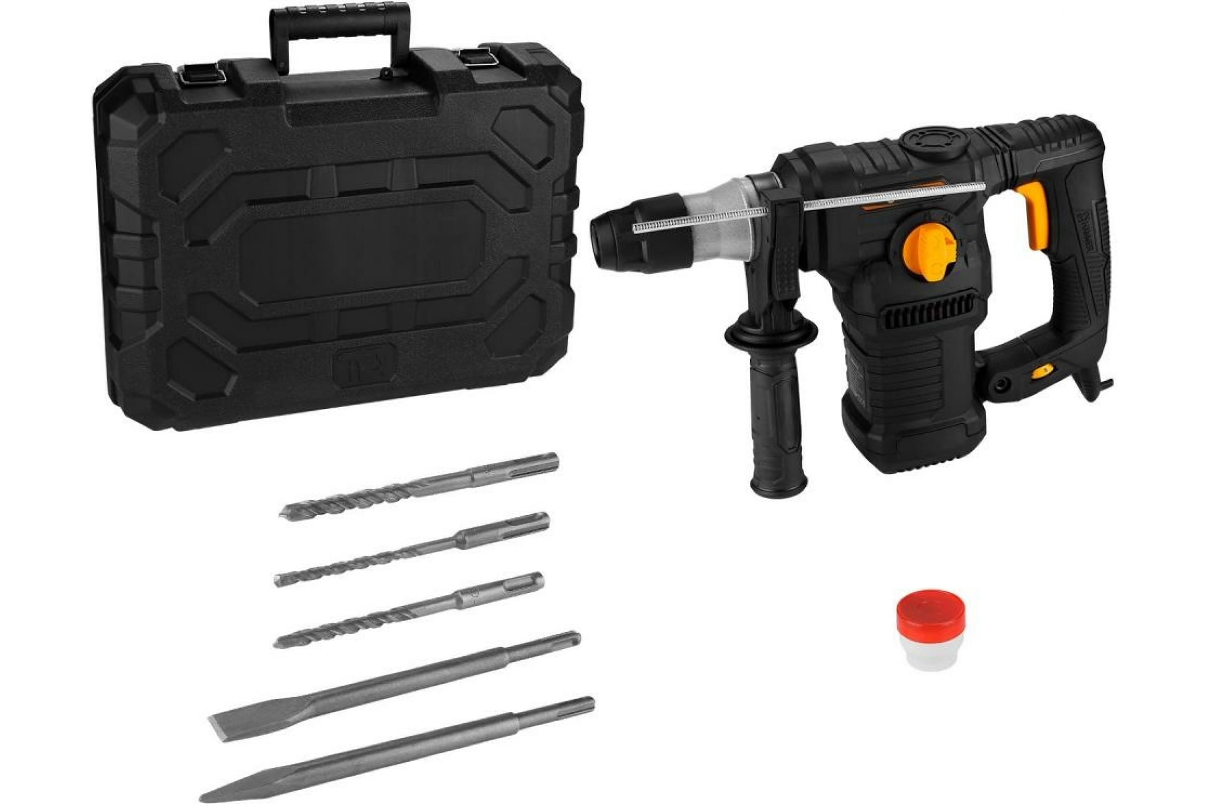 

Перфоратор Deko DKH1600W, сетевой, SDS-Plus, 1600Вт, 6 Дж, 800 об/мин, 4000 уд/мин, пластиковый кейс, 7.2кг (063-4161), DKH1600W