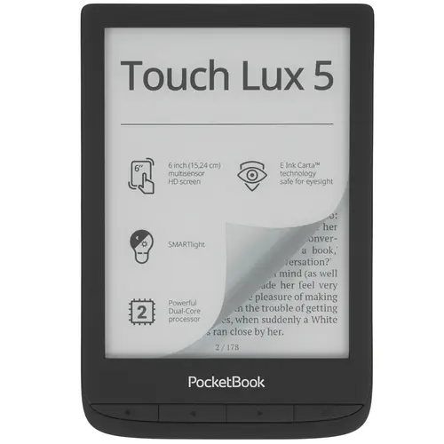 Электронная книга PocketBook 628 Touch Lux 5, 6", 8Gb, черный