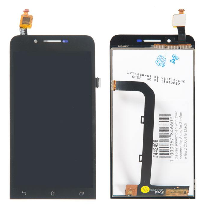 Дисплей в сборе с тачскрином для Asus Zenfone Go (ZC500TG) черный (5.0") [442498]