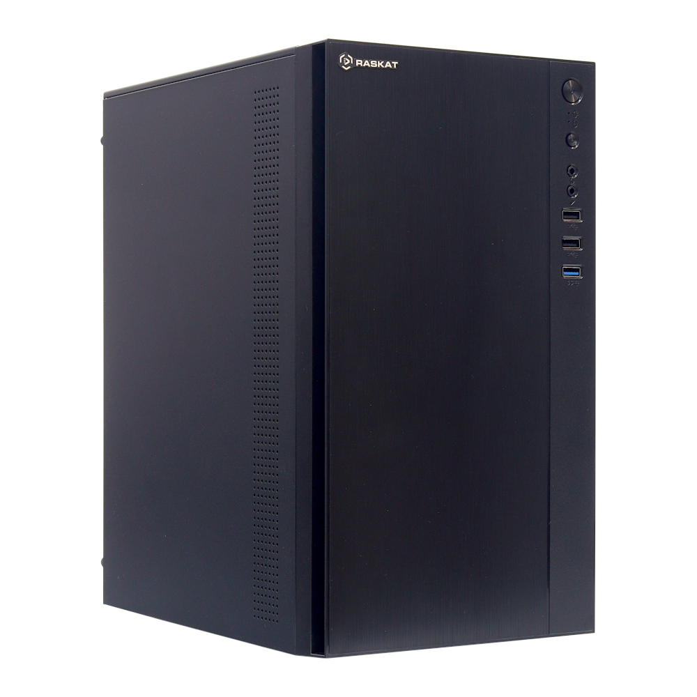 

Системный блок Raskat Standart 500 108485, Intel Core i5 12400 2.5 ГГц, 32Gb RAM, 480Gb SSD+2Tb HDD, без ОС, черный (Standart500108485), 108485