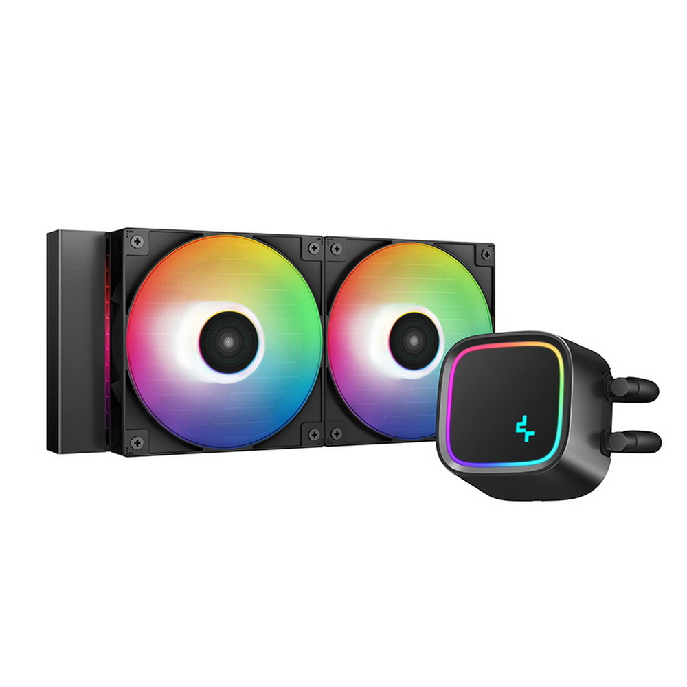 

Жидкостное охлаждение Deepcool LE500 для Socket 115x/1200/1700/AM4, 220 Вт, 2x120мм, ARGB (R-LE500-BKLNMC-G-1), LE500
