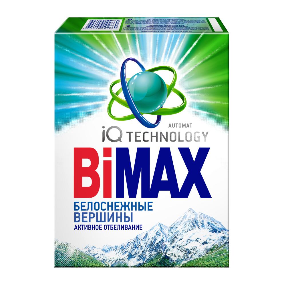 

Стиральный порошок BIMAX Белоснежные вершины, для белого белья, 400г, Белоснежные вершины