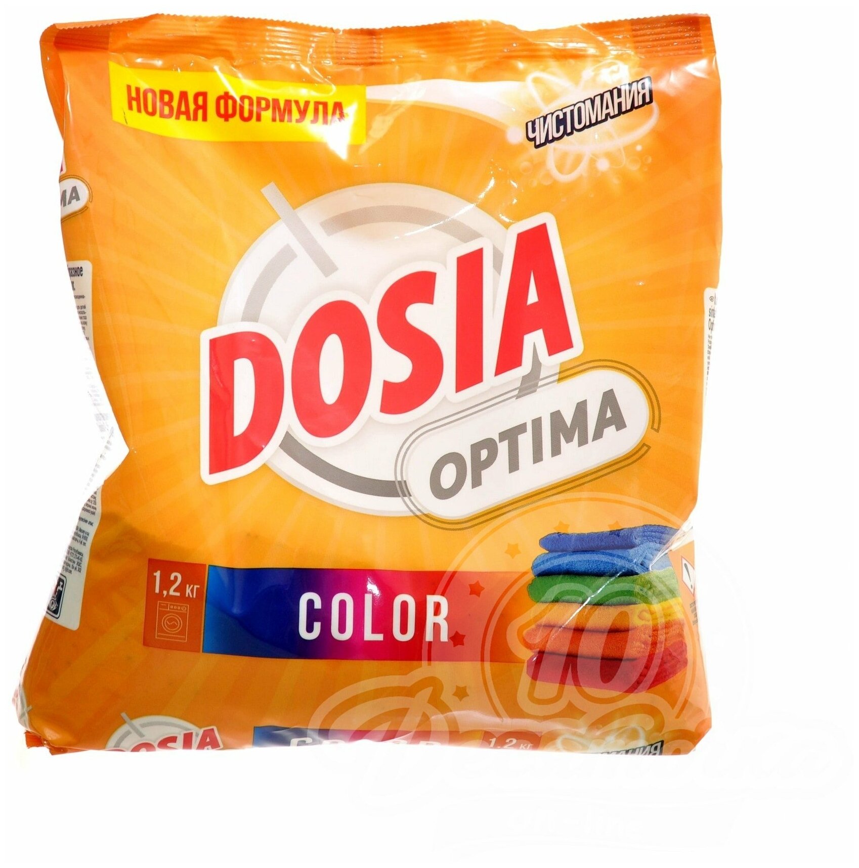 

Стиральный порошок Dosia Optima Color, для цветных, синтетических тканей, нижнего белья, белых/светлых, черных/темных, хлопковых тканей, 1.2кг, Optima Color