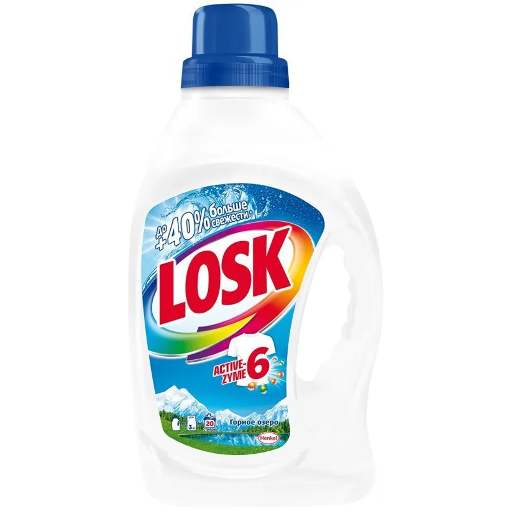

Гель для стирки LOSK Горное озеро, 1.3 л, Горное озеро