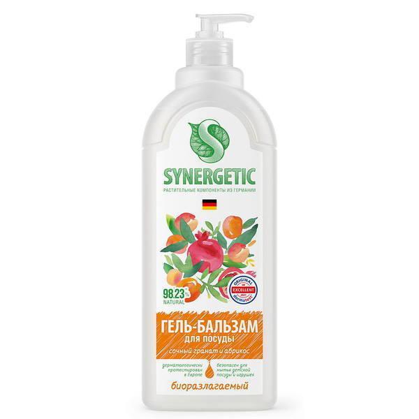 

Гель-бальзам SYNERGETIC, 1л, жидкость, Сочный гранат и абрикос (103 114), 0